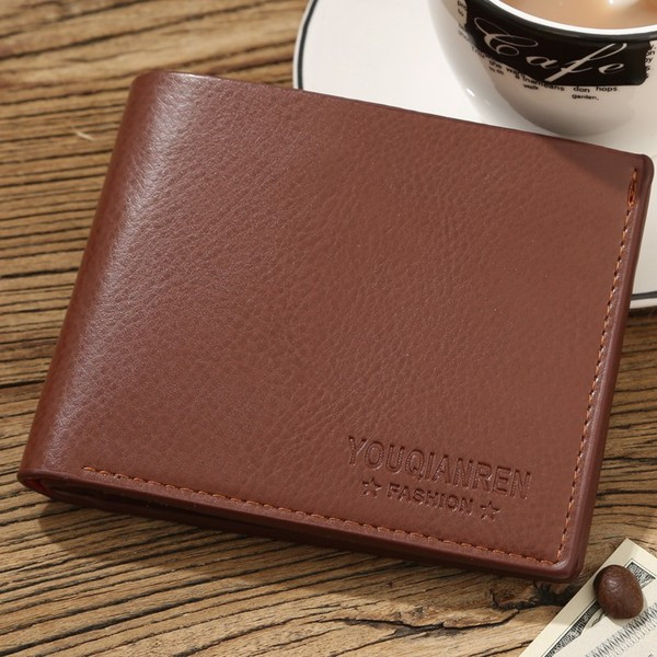 Modern férfi pénztárca fekete és barna színben