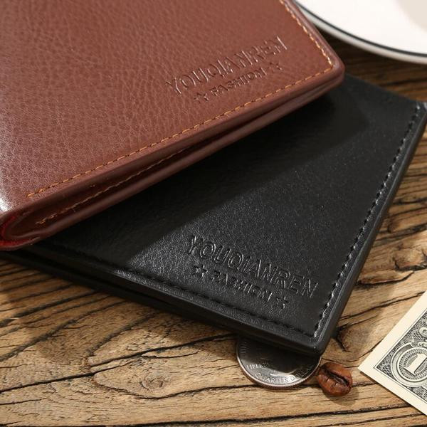 Modern férfi pénztárca fekete és barna színben