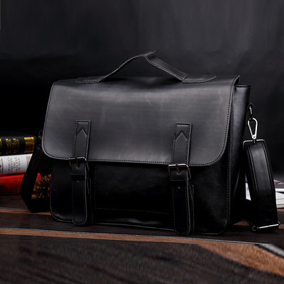 Ανδρική ρετρό τσάντα σε τρία χρώματα από οικολογικό δέρμα