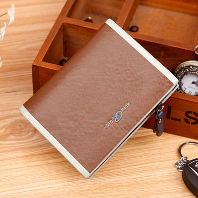 Μοντέρνο ανδρικό πορτοφόλι  σε διάφορα χρώματα με φερμουάρ