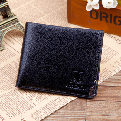 Férfi pénztárca három színben fém elemmel