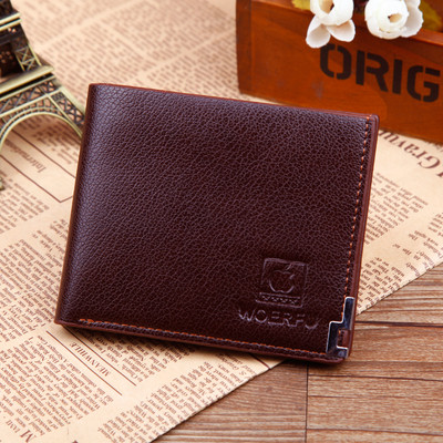 Férfi pénztárca három színben fém elemmel