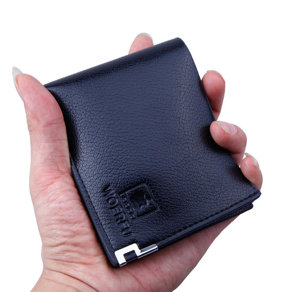 Férfi pénztárca három színben fém elemmel