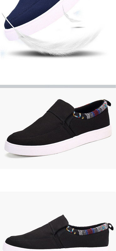 Ανδρικά μοκασίνια σε μαύρο κόκκινο και μπλε χρώμα