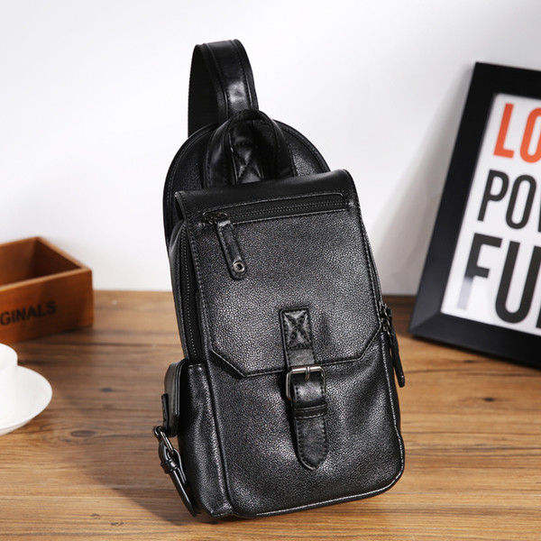 Geanta casual pentru barbati cu buzunar frontal