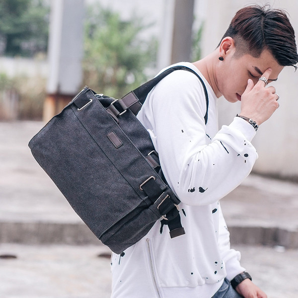 Modern férfi nagy táska szürke színben