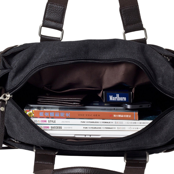 Modern férfi nagy táska szürke színben