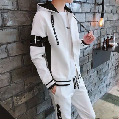 Ανδρική αθλητική φόρμα σε λευκό και μαύρο - δύο μοντέλα