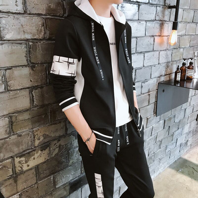 Ανδρική αθλητική φόρμα σε λευκό και μαύρο - δύο μοντέλα