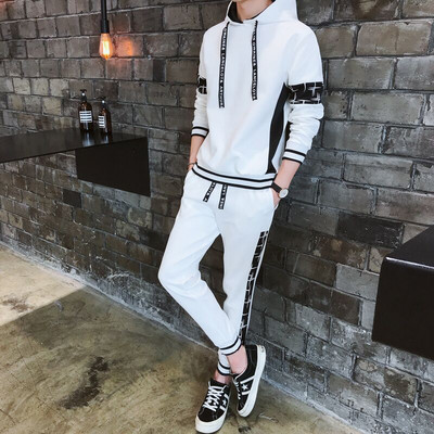 Ανδρική αθλητική φόρμα σε λευκό και μαύρο - δύο μοντέλα