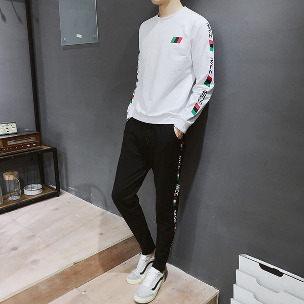 Σπορ-casual ανδρικό σετ σε πολλά χρώματα