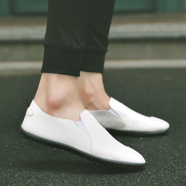 Модерни мъжки мокасини от еко кожа в три цвята 