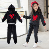 Echipa de copii actuala pentru fete cu broderie colorata in doua culori