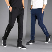 Ανδρικά αθλητικά παντελόνια σε μαύρο και σκούρο μπλε χρώμα