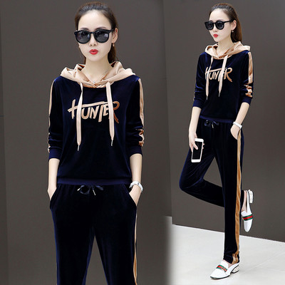 Női bársony szett három színben