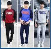 Modern sport férfi szett kék, szürke és bordó színben