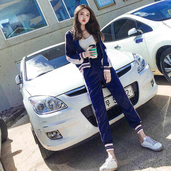 Női sport szett kék színben