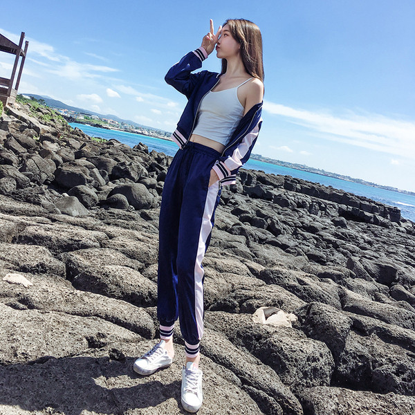 Női sport szett kék színben