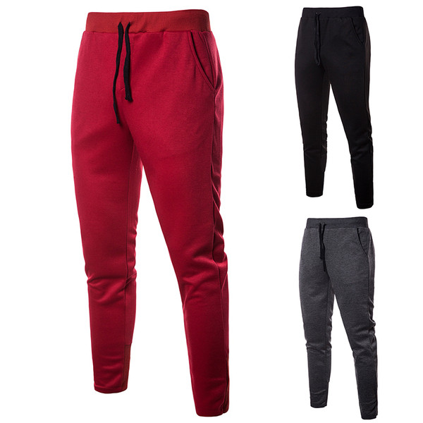 Ανδρικό αθλητικό παντελόνι  από βαμβάκι με τσέπες σε διάφορα χρώματα
