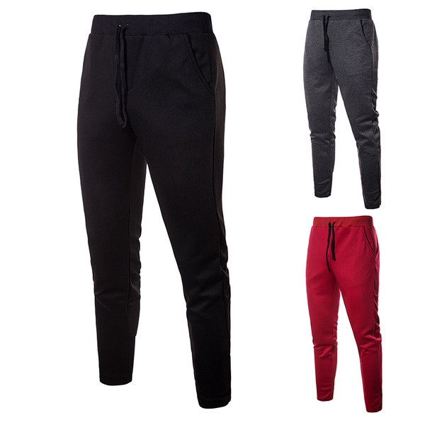 Ανδρικό αθλητικό παντελόνι  από βαμβάκι με τσέπες σε διάφορα χρώματα