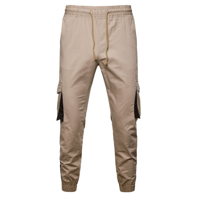 Ανδρικά αθλητικά παντελόνια με πλαϊνές τσέπες και φερμουάρ σε διάφορα χρώματα