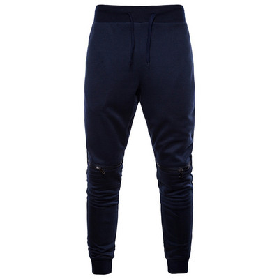 Ανδρικό αθλητικό παντελόνι  με φερμουάρ σε διάφορα χρώματα
