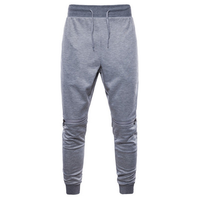 Ανδρικό αθλητικό παντελόνι  με φερμουάρ σε διάφορα χρώματα