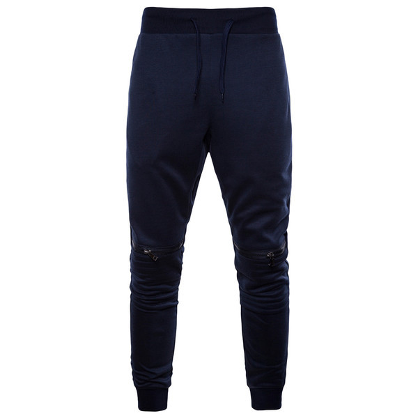 Ανδρικό αθλητικό παντελόνι  με φερμουάρ σε διάφορα χρώματα