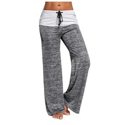 Αθλητικό γυναικείο  παντελόνι ευρύ μοτίβο σε διαφορετικά χρώματα