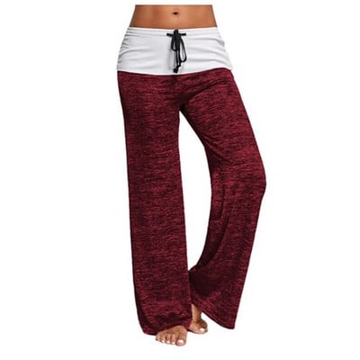 Αθλητικό γυναικείο  παντελόνι ευρύ μοτίβο σε διαφορετικά χρώματα