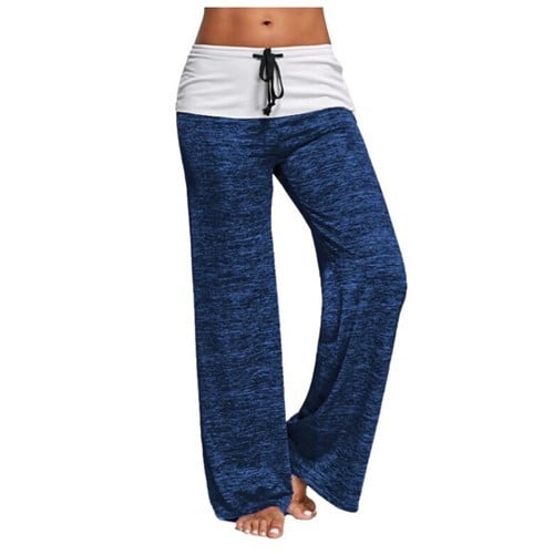 Αθλητικό γυναικείο  παντελόνι ευρύ μοτίβο σε διαφορετικά χρώματα