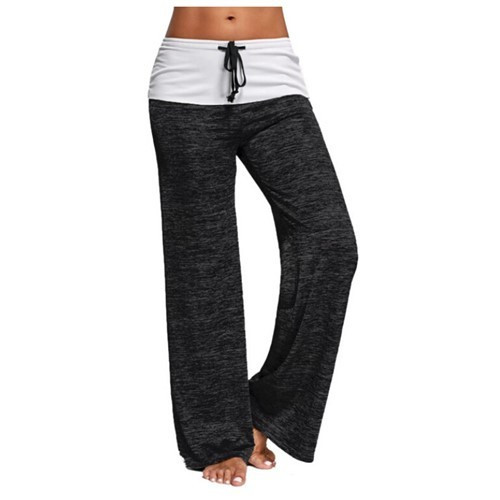 Αθλητικό γυναικείο  παντελόνι ευρύ μοτίβο σε διαφορετικά χρώματα