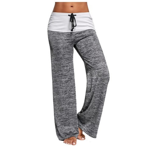 Αθλητικό γυναικείο  παντελόνι ευρύ μοτίβο σε διαφορετικά χρώματα