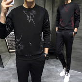 Férfi sport-alkalmi szett Karcsú, két részből álló modell