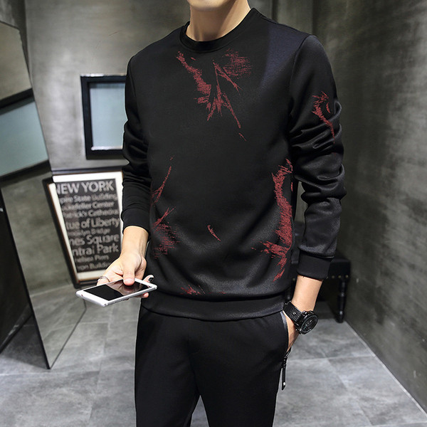 Férfi sport-alkalmi szett Karcsú, két részből álló modell