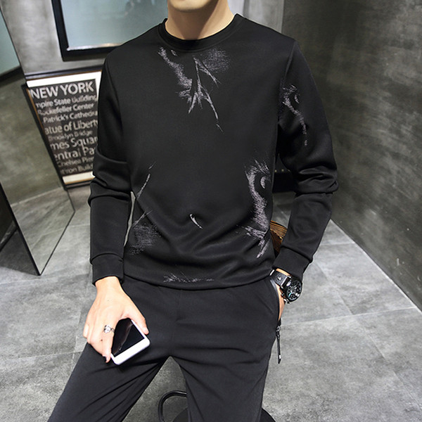 Férfi sport-alkalmi szett Karcsú, két részből álló modell