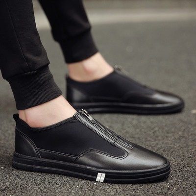 Modern férfi tornacipő három színben cipzárral