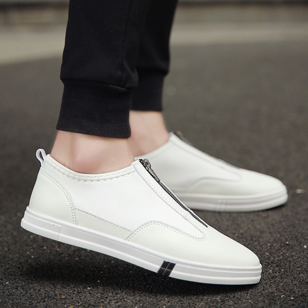 Modern férfi tornacipő három színben cipzárral