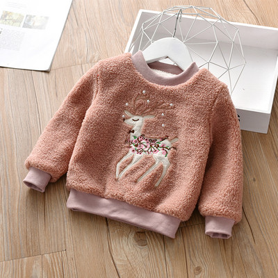 Χειμερινό πουλόβερ για παιδιά με μαλακή επένδυση σε διάφορα χρώματα