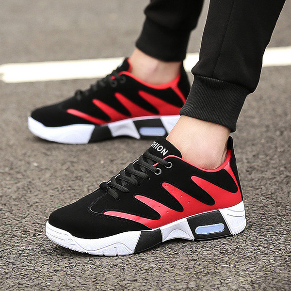 Férfi sport- és alkalmi tornacipő vastag talppal