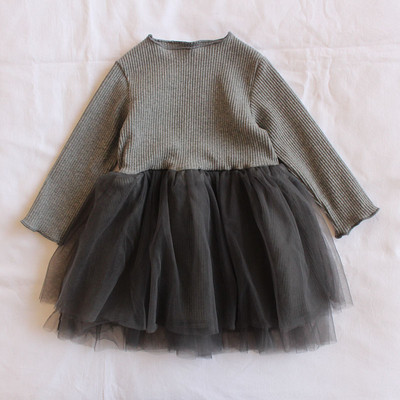 Μοντέρνο παιδικό φόρεμα με τούλι σε διάφορα χρώματα