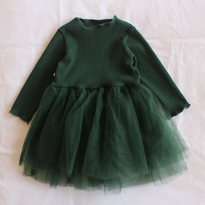 Μοντέρνο παιδικό φόρεμα με τούλι σε διάφορα χρώματα