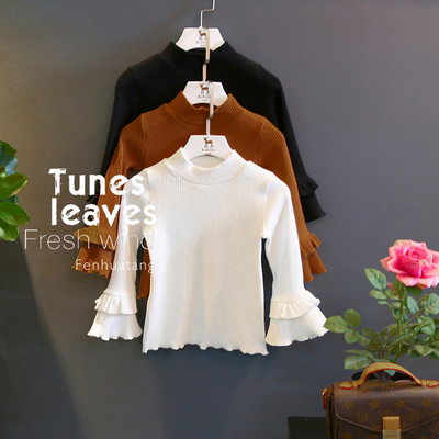 Modern children`s blouse with lotus sleeves in several colors