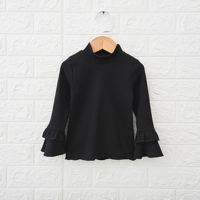 Modern, lótusz ujjú gyerekblúz több színben