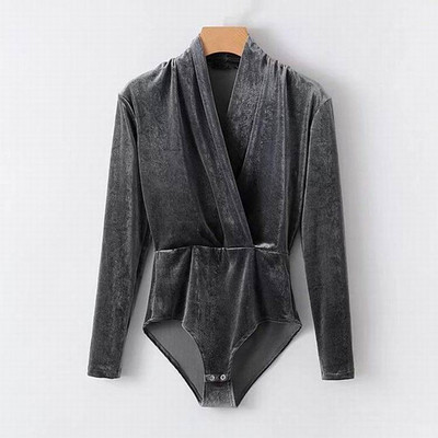 Γυναικέιο κορμάκι  με ντεκολτέ σε σχήμα V σε διάφορα χρώματα