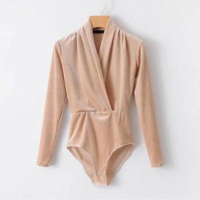 Γυναικέιο κορμάκι  με ντεκολτέ σε σχήμα V σε διάφορα χρώματα