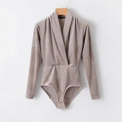 Γυναικέιο κορμάκι  με ντεκολτέ σε σχήμα V σε διάφορα χρώματα