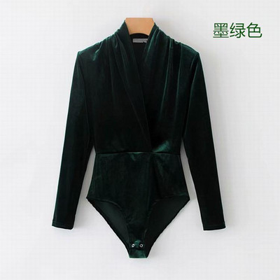 Γυναικέιο κορμάκι  με ντεκολτέ σε σχήμα V σε διάφορα χρώματα