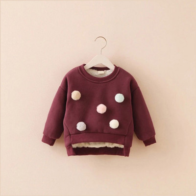 Χειμερινή παιδική μπλούζα ασύμμετρη  με μαλακή επένδυση σε διάφορα χρώματα