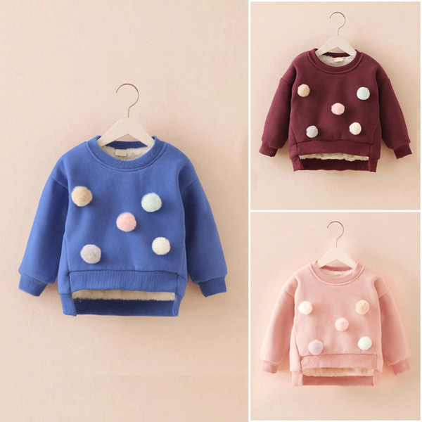 Χειμερινή παιδική μπλούζα ασύμμετρη  με μαλακή επένδυση σε διάφορα χρώματα